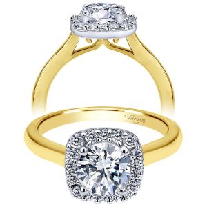 Taryn 14k Yellow Gold Round Halo Engagement Ring TE6873M44JJ