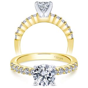 Taryn 14k Yellow Gold Round Straight Engagement Ring TE6874M44JJ