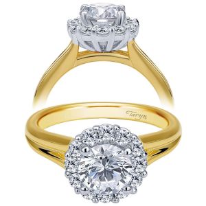 Taryn 14k Yellow/White Gold Round Halo Engagement Ring TE6941M44JJ
