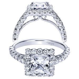 Taryn 14k White Gold Round Halo Engagement Ring TE6954W44JJ 