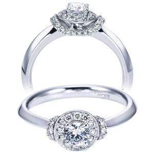 Taryn 14k White Gold Round Halo Engagement Ring TE6960W44JJ