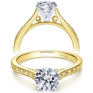 Taryn 14k Yellow Gold Round Straight Engagement Ring TE7222M4JJJ