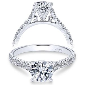 Taryn 14k White Gold Round Straight Engagement Ring TE7225W44JJ
