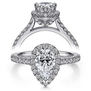 Taryn 14k White Gold Pear Shape Diamond Engagement Ring TE7259P4W44JJ