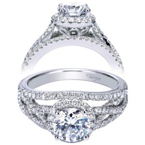 Taryn 14k White Gold Round Halo Engagement Ring TE7798W44JJ 