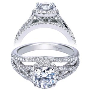 Taryn 14k White Gold Round Halo Engagement Ring TE7814W44JJ 