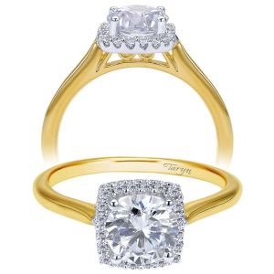 Taryn 14k Yellow Gold Round Halo Engagement Ring TE7818M44JJ