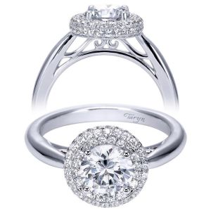 Taryn 14k White Gold Round Halo Engagement Ring TE7826W44JJ 