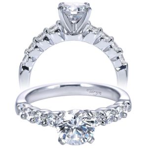 Taryn 14k White Gold Round Straight Engagement Ring TE7846W44JJ