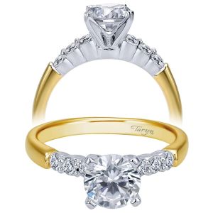 Taryn 14k Yellow/White Gold Round Straight Engagement Ring TE7847M44JJ