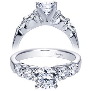 Taryn 14k White Gold Round Straight Engagement Ring TE7848W44JJ