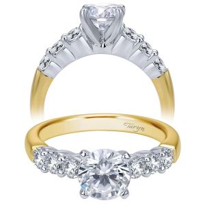 Taryn 14k Yellow/White Gold Round Straight Engagement Ring TE7849M44JJ