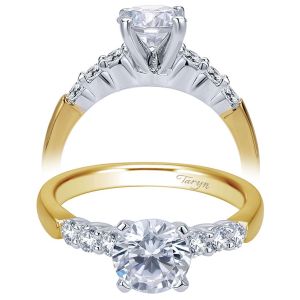 Taryn 14k Yellow/White Gold Round Straight Engagement Ring TE7850M44JJ