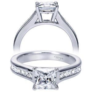 Taryn 14k White Gold Round Straight Engagement Ring TE7897W44JJ