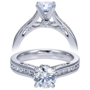 Taryn 14k White Gold Round Straight Engagement Ring TE7912W44JJ