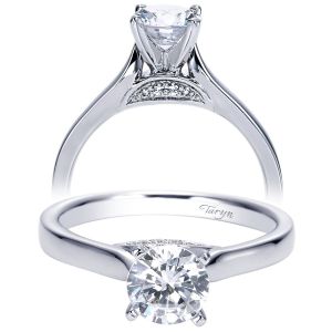 Taryn 14k White Gold Round Solitaire Engagement Ring TE7975W44JJ