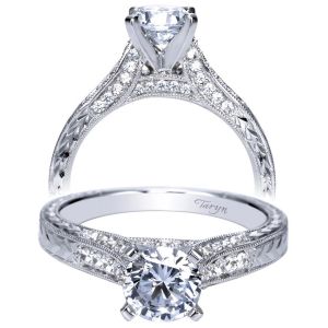 Taryn 14k White Gold Round Straight Engagement Ring TE7992W44JJ 