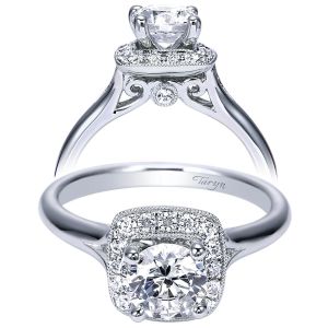 Taryn 14k White Gold Round Halo Engagement Ring TE8020W44JJ