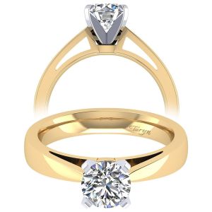Taryn 14k Yellow Gold Round Solitaire Engagement Ring TE8132M4JJJ
