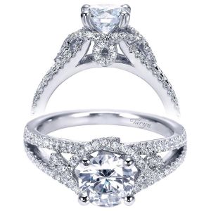 Taryn 14k White Gold Round Halo Engagement Ring TE8140W44JJ 