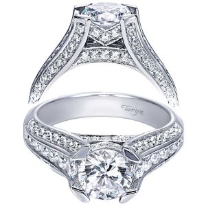 Taryn 14k White Gold Round Straight Engagement Ring TE8185W44JJ