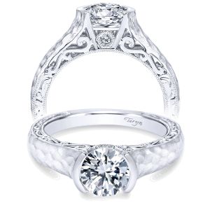 Taryn 14k White Gold Round Solitaire Engagement Ring TE9058W44JJ