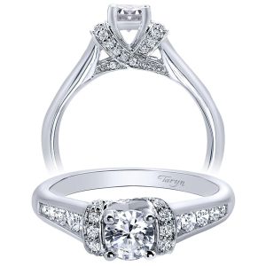 Taryn 14k White Gold Round Straight Engagement Ring TE910078W44JJ