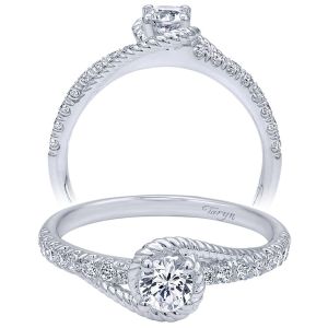 Taryn 14k White Gold Round Halo Engagement Ring TE910168W44JJ