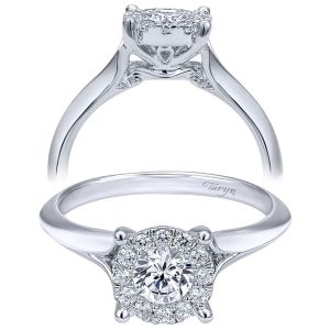 Taryn 14k White Gold Round Straight Engagement Ring TE910941W44JJ