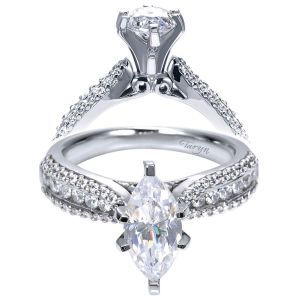Taryn 14k White Gold Round Straight Engagement Ring TE94041W44JJ