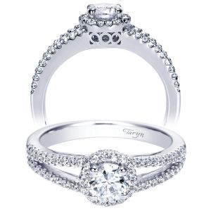 Taryn 14k White Gold Round Halo Engagement Ring TE96414W44JJ