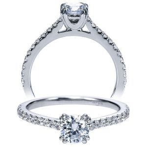 Taryn 14k White Gold Round Straight Engagement Ring TE97709W44JJ