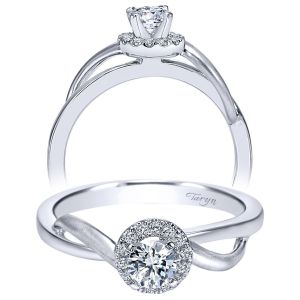 Taryn 14k White Gold Round Halo Engagement Ring TE97719W44JJ