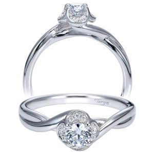 Taryn 14k White Gold Round Halo Engagement Ring TE97773W44JJ