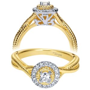 Taryn 14k Yellow Gold Round Halo Engagement Ring TE98441Y44JJ