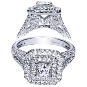 Taryn 14k White Gold Round Halo Engagement Ring TE98516W44JJ