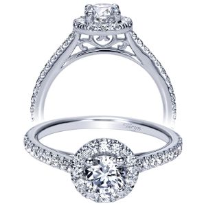 Taryn 14k White Gold Round Halo Engagement Ring TE98523W44JJ