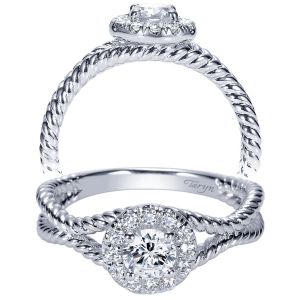 Taryn 14k White Gold Round Halo Engagement Ring TE98563W44JJ