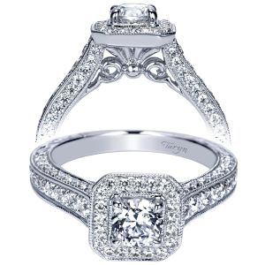 Taryn 14k White Gold Round Halo Engagement Ring TE98609W44JJ
