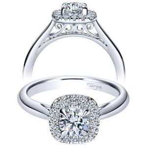 Taryn 14k White Gold Round Halo Engagement Ring TE98706W44JJ