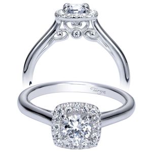 Taryn 14k White Gold Round Halo Engagement Ring TE98708W44JJ