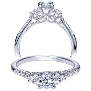 Taryn 14k White Gold Round Straight Engagement Ring TE98722W44JJ