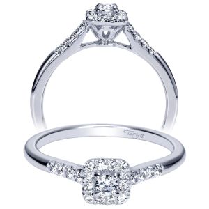 Taryn 14k White Gold Round Halo Engagement Ring TE98724W44JJ