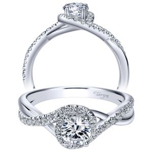 Taryn 14k White Gold Round Halo Engagement Ring TE98733W44JJ