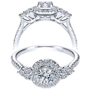 Taryn 14k White Gold Round Halo Engagement Ring TE98994W44JJ