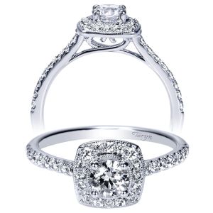 Taryn 14k White Gold Round Halo Engagement Ring TE98998W44JJ