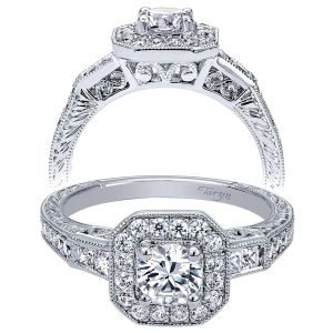 Taryn 14k White Gold Round Halo Engagement Ring TE99065W44JJ