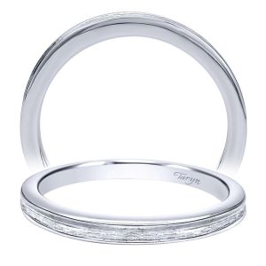 Taryn 14 Karat White Gold Straight Wedding Band TW10091W4JJJ