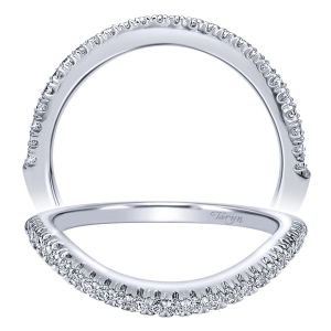 Taryn 14 Karat White Gold Curved Wedding Band TW10098W44JJ