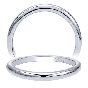 Taryn 14 Karat White Gold Curved Wedding Band TW10101W4JJJ